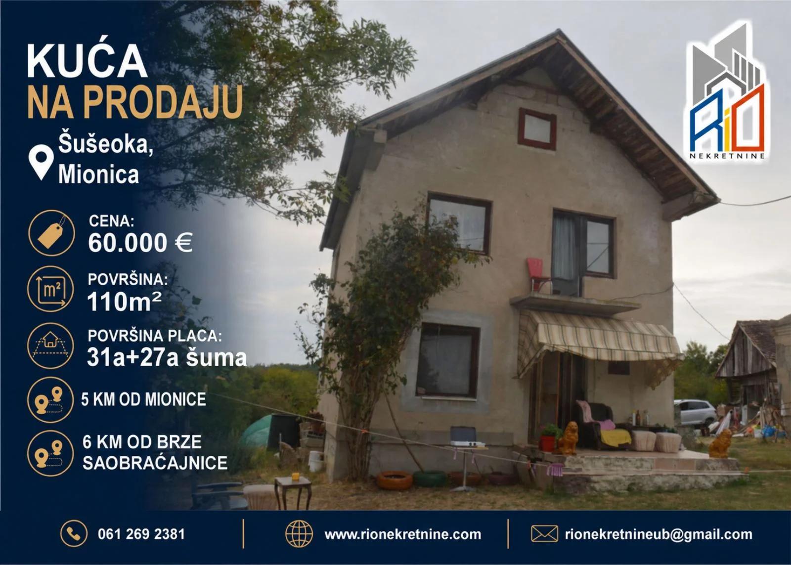 Seosko domacinstvo u Šušeoka kod Mionice: fotografija 1