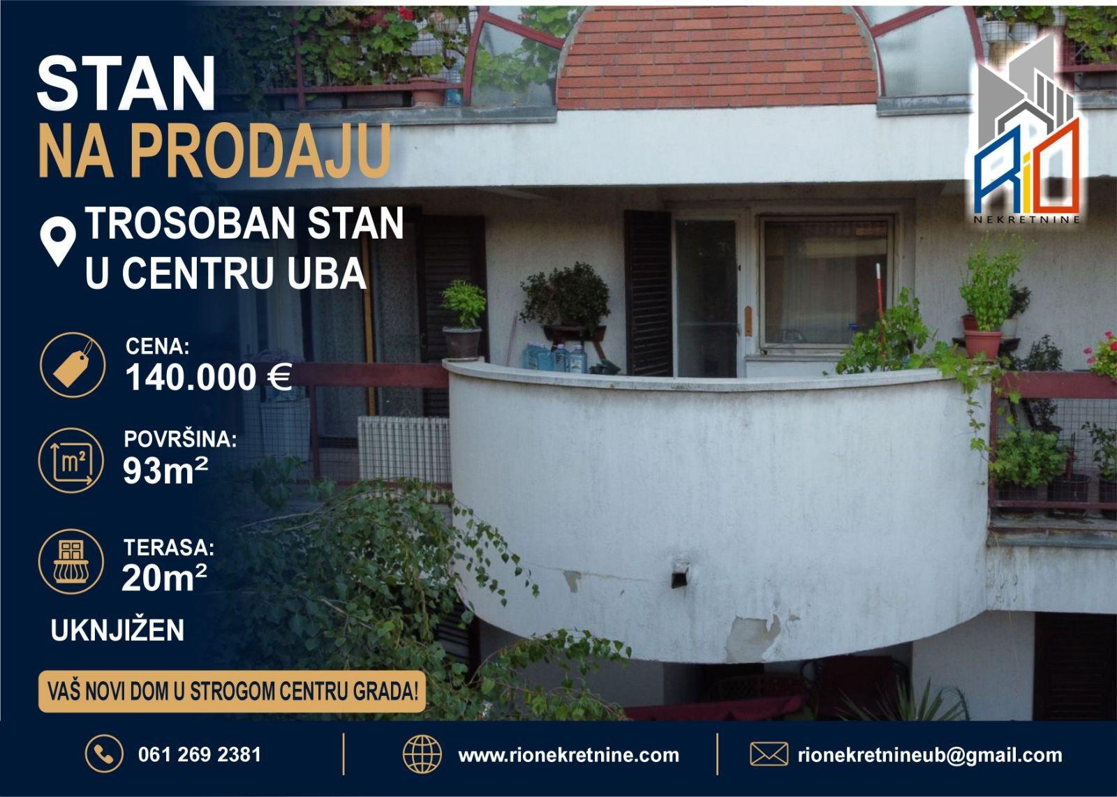 Stan u centru Uba: fotografija 1