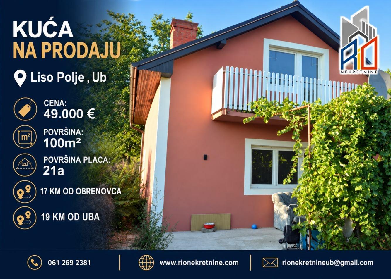 Dve useljive kuće u Liso Polju kod Uba: fotografija 1