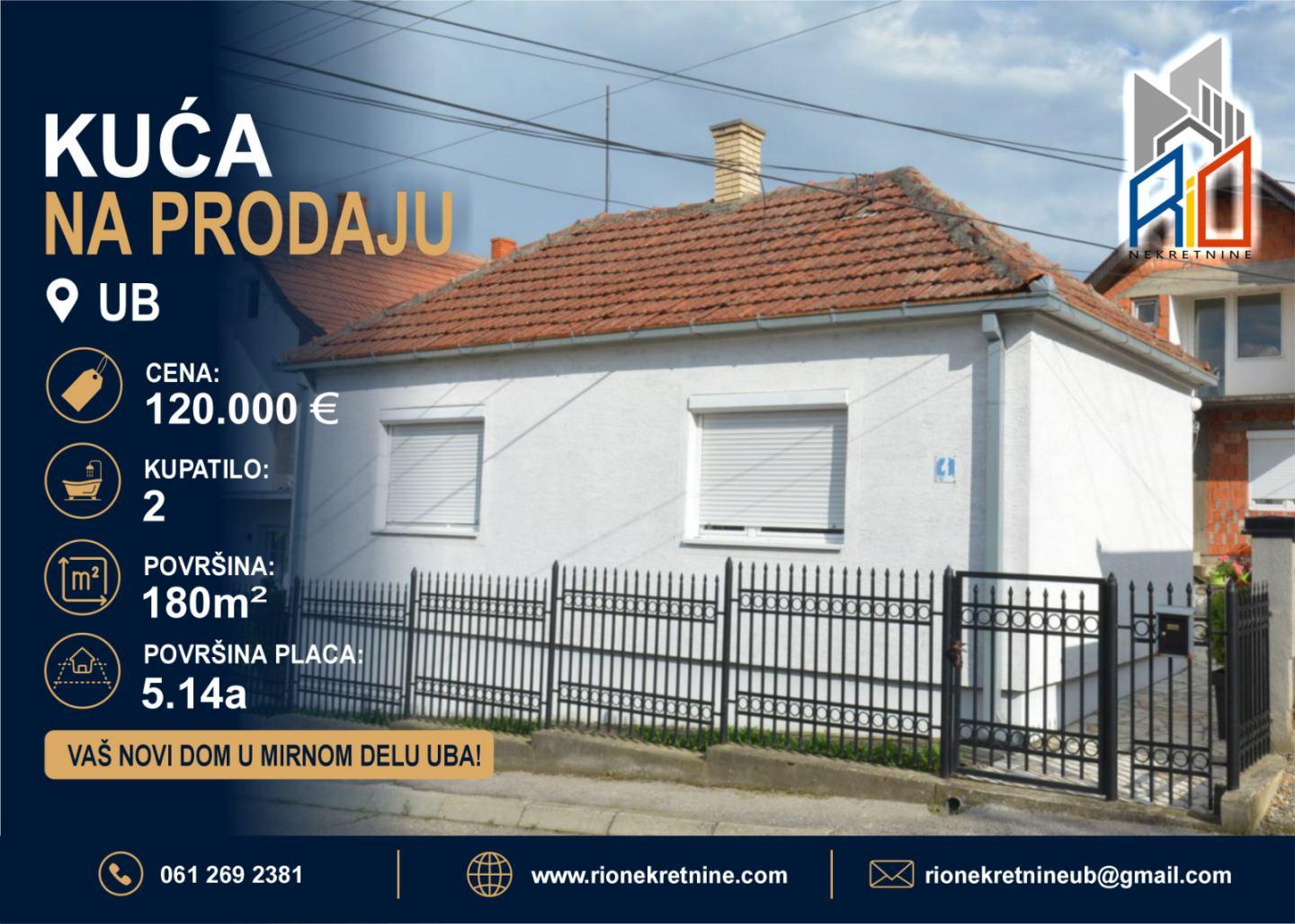 Dve useljive kuće blizu centra Uba