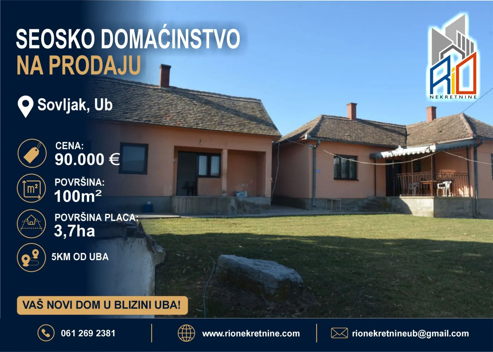 Seosko domaćinstvo u Sovljaku kod Uba